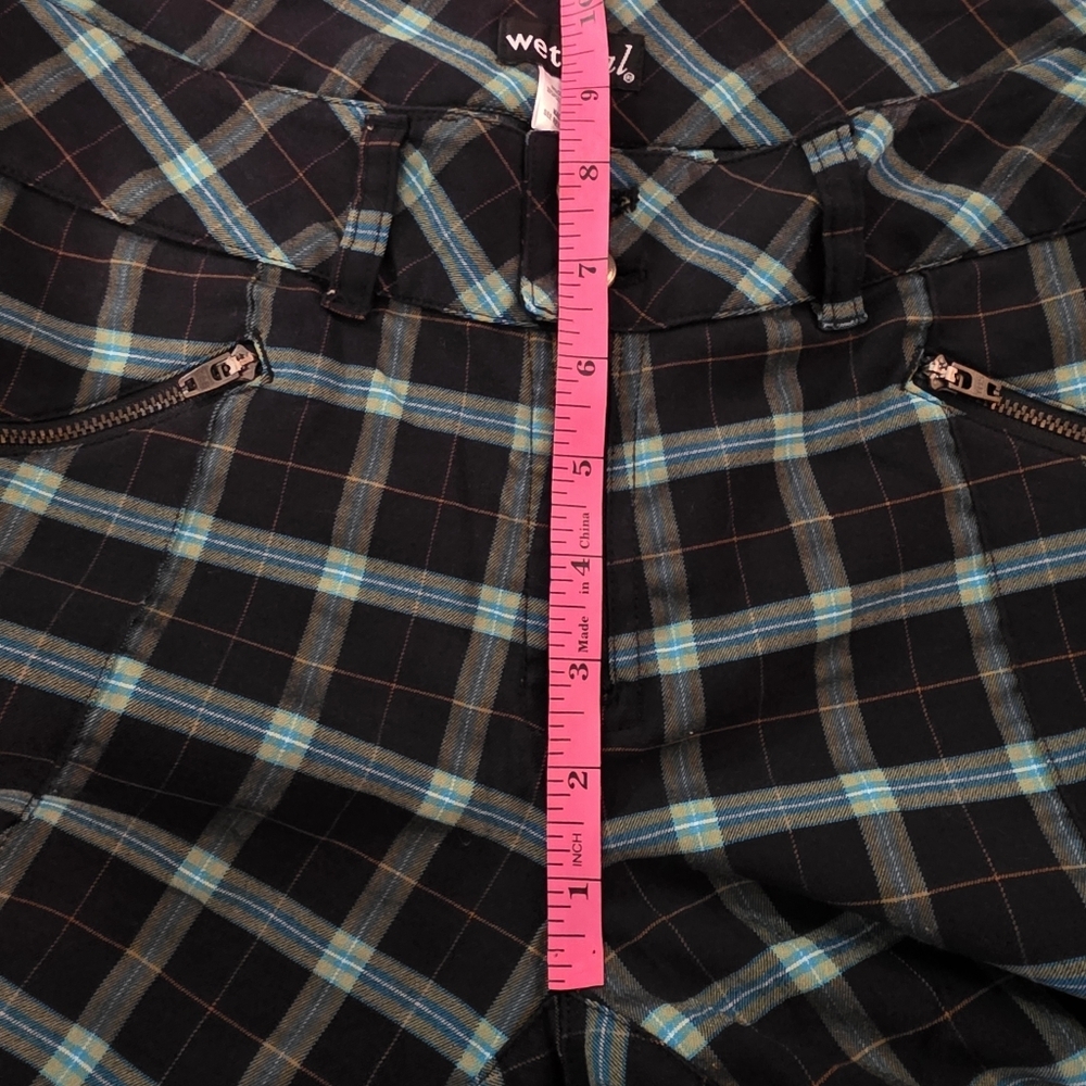 Vintage Y2K Wet Seal Plaid Low Rise Pants- 9 - Picture 13 of 15